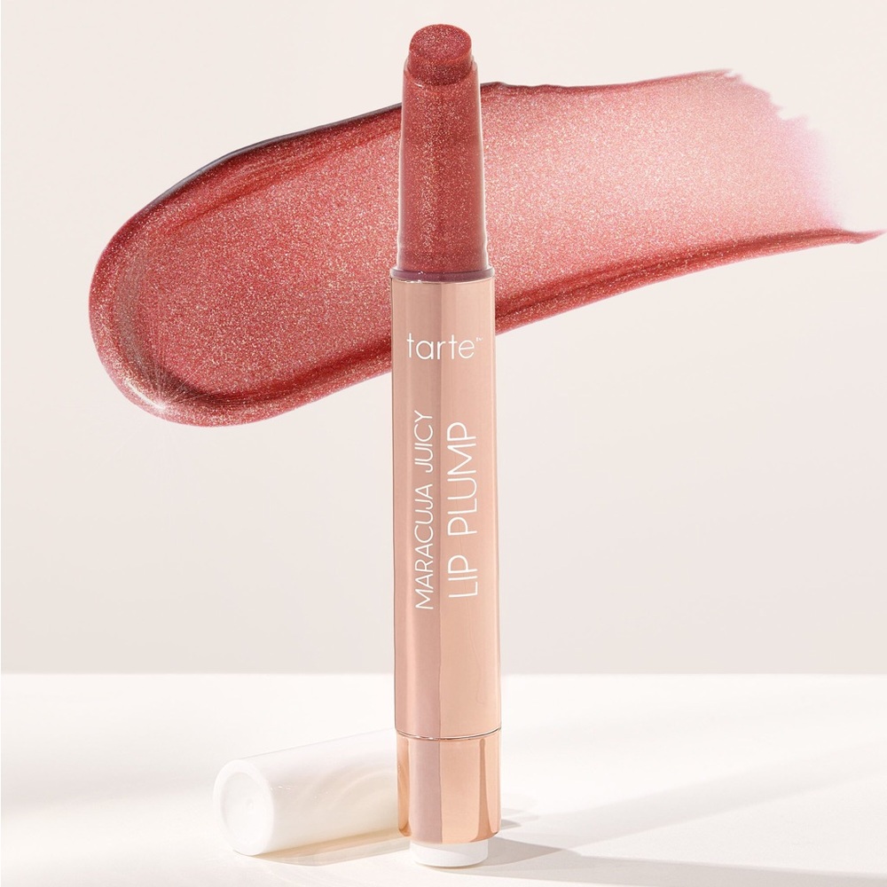 Tarte Maracuja Juicy Lip Plump in Rosy Mauve shimmer glass